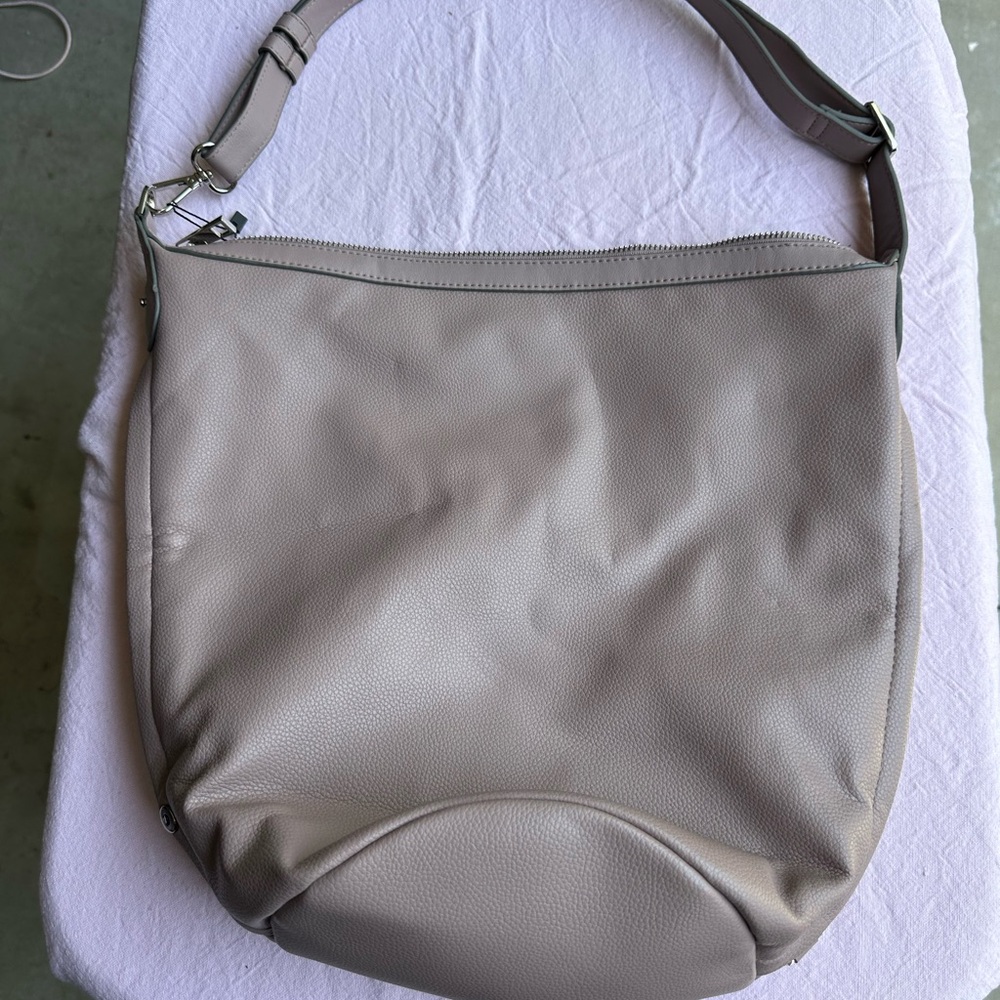 A New Day Tan Shoulder Bag Soft Leather Slouchy